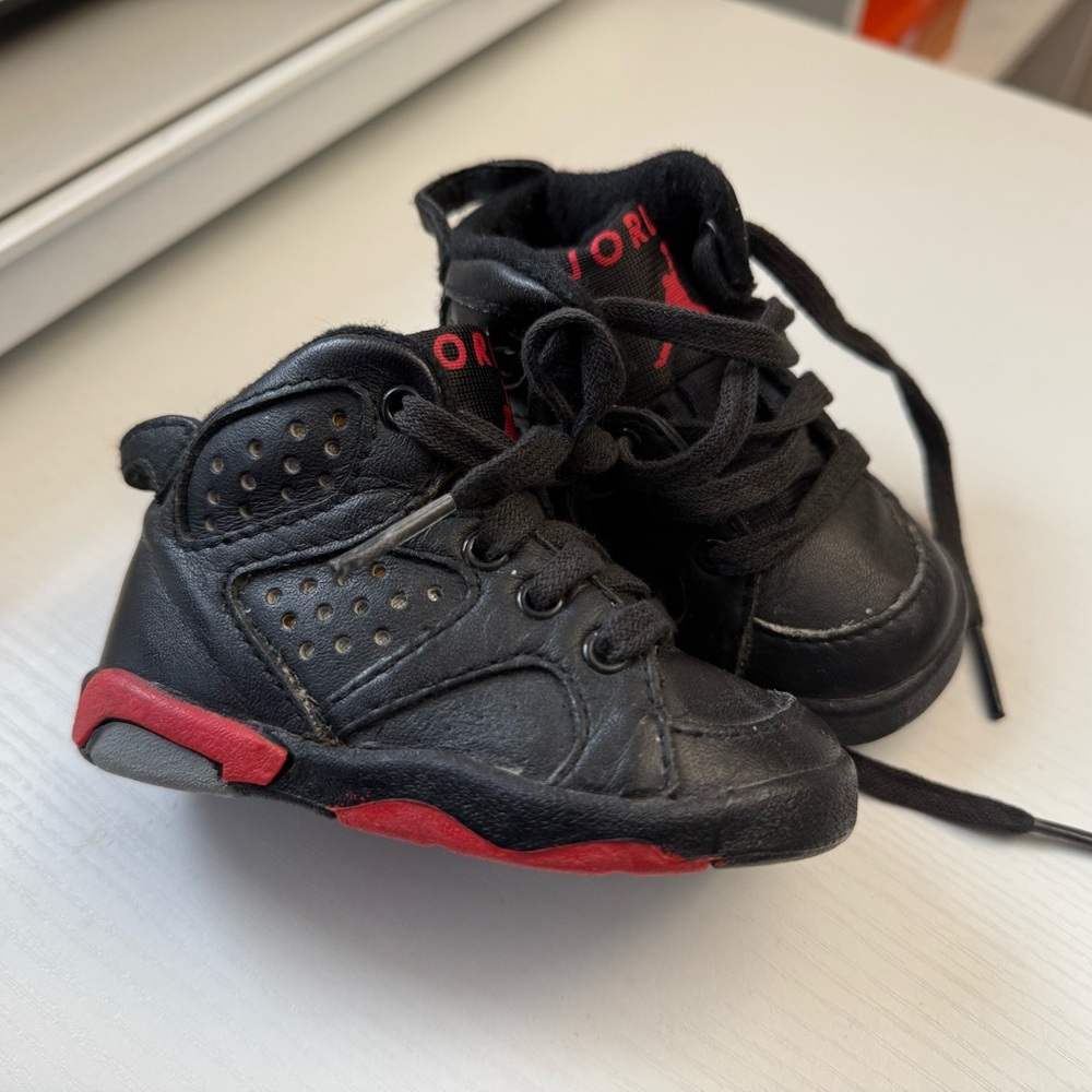 Original 1991 Jordan 6 Black/Infrared 3c Infant Toddler